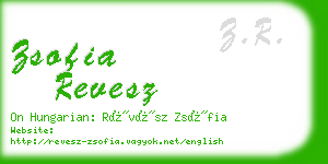 zsofia revesz business card